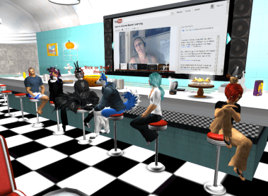 Attending MOOC intro at SIGVE Diner